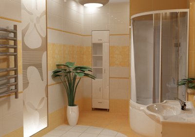 Современные технологии позволяют при оформлении ванной комнаты осуществить