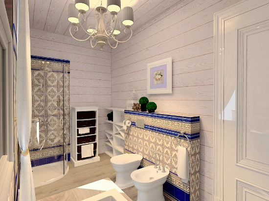 дизайн ванной комнаты в деревянном доме