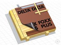 Мембрана   диффузионная  DELTA-FOXX PLUS для утеплённых крыш с малым углом наклона или сложной формы