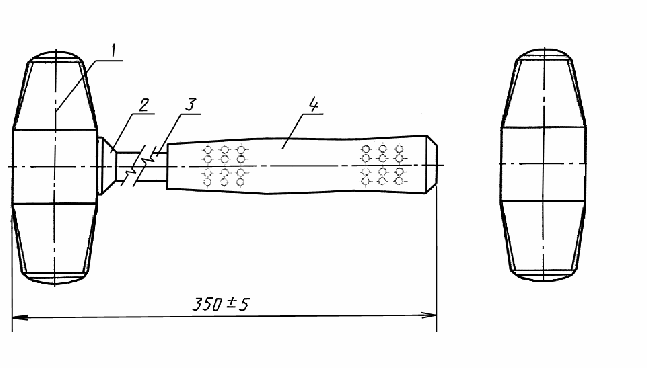 Длина рукоятки молотка гост
