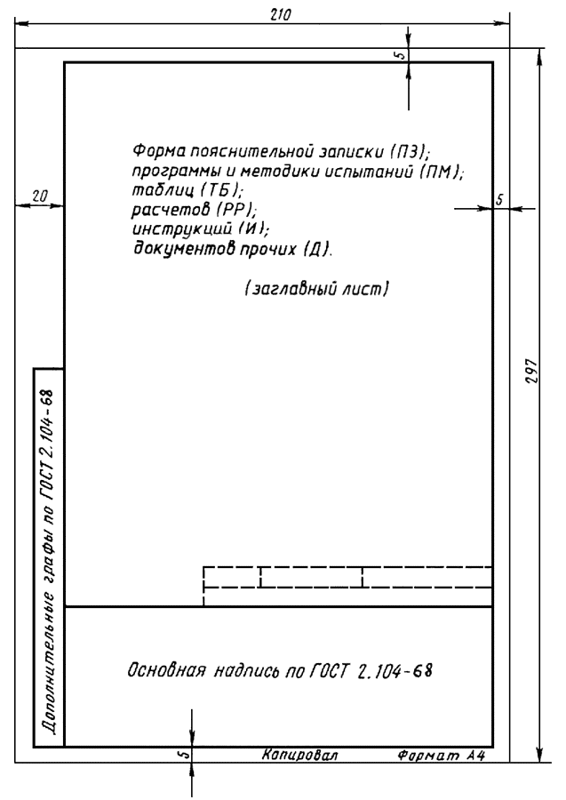 Программа и методики расчетов. Форма 9а ГОСТ 2.106-96. Оформление конструкторской документации. Бланки конструкторской документации. Пояснительная записка образец по ГОСТУ