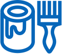 Краски, эмали, лаки, штукатурки, грунтовки, антисептики